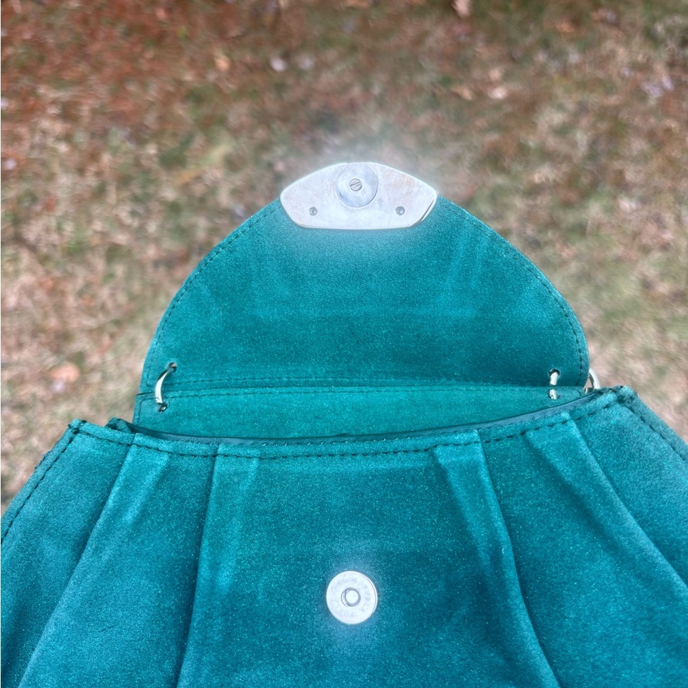 Furla Suede Leather Shoulder Bag - Picture 7 of 17
